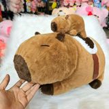  Gấu Bông Chuột Lang Nước Capybara Cõng Con 
