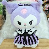  Gấu bông kuromi mặc váy tím 