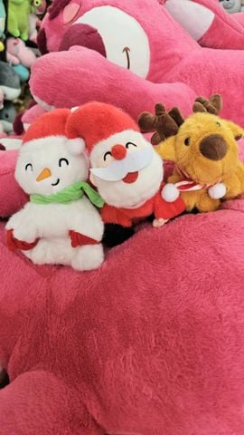 Cặp tay ông già noel, người tuyết, tuần lộc