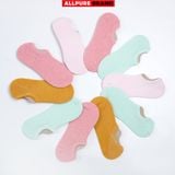  Combo 10 đôi vớ tất lười nữ chống tuột gót thoáng khí khử mùi  thương hiệu ALLPURE 