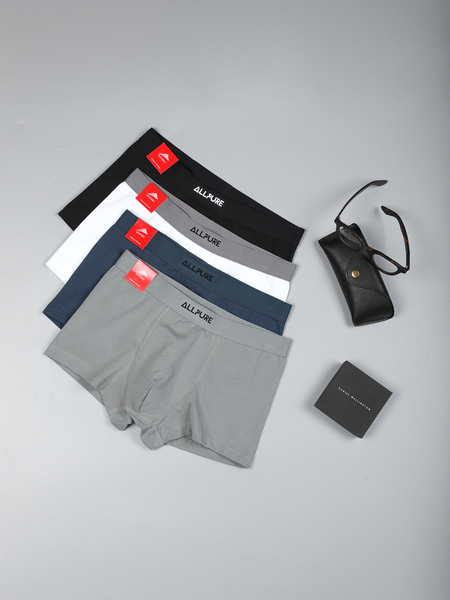  Combo 4 quần lót nam Boxer Trunk cotton ALLPURE phiên bản đặc biệt 