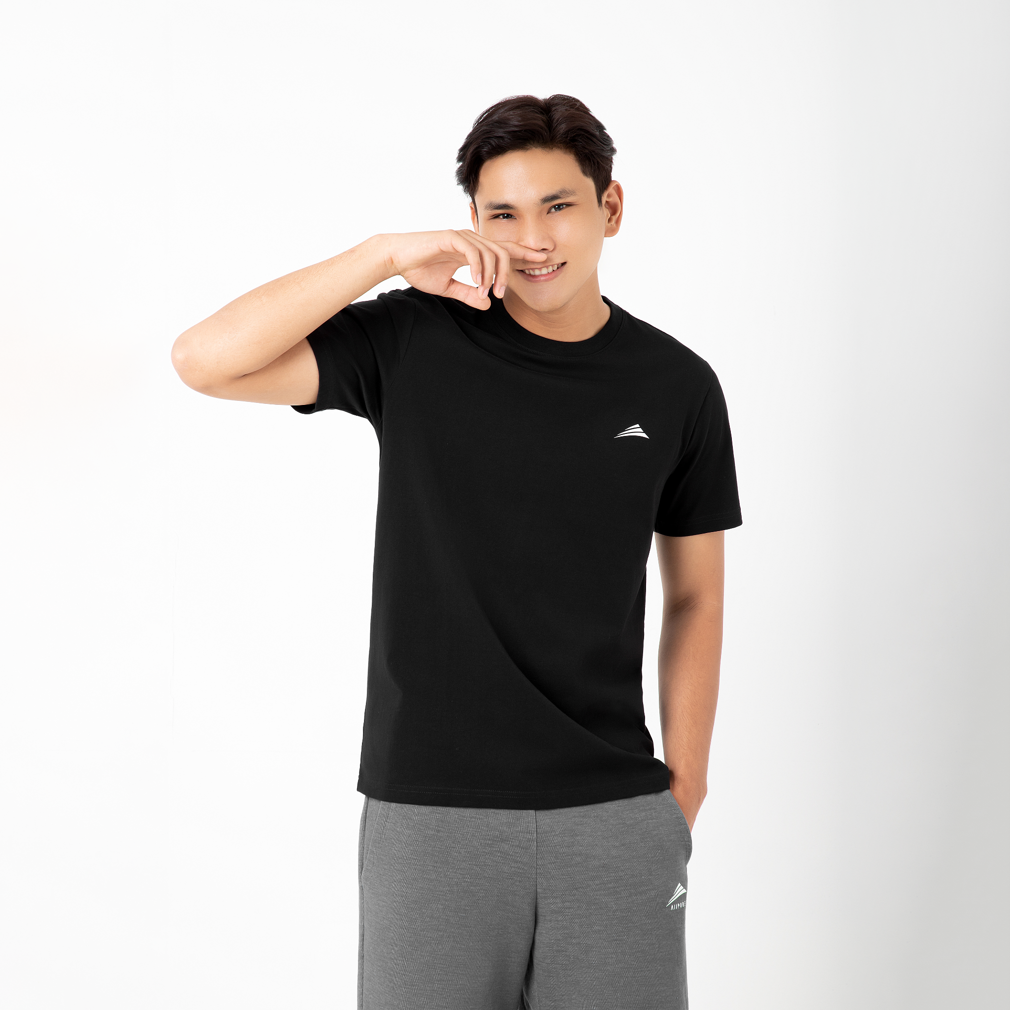  Áo thun cotton ALLPURE Basic T-Shirt- Black 