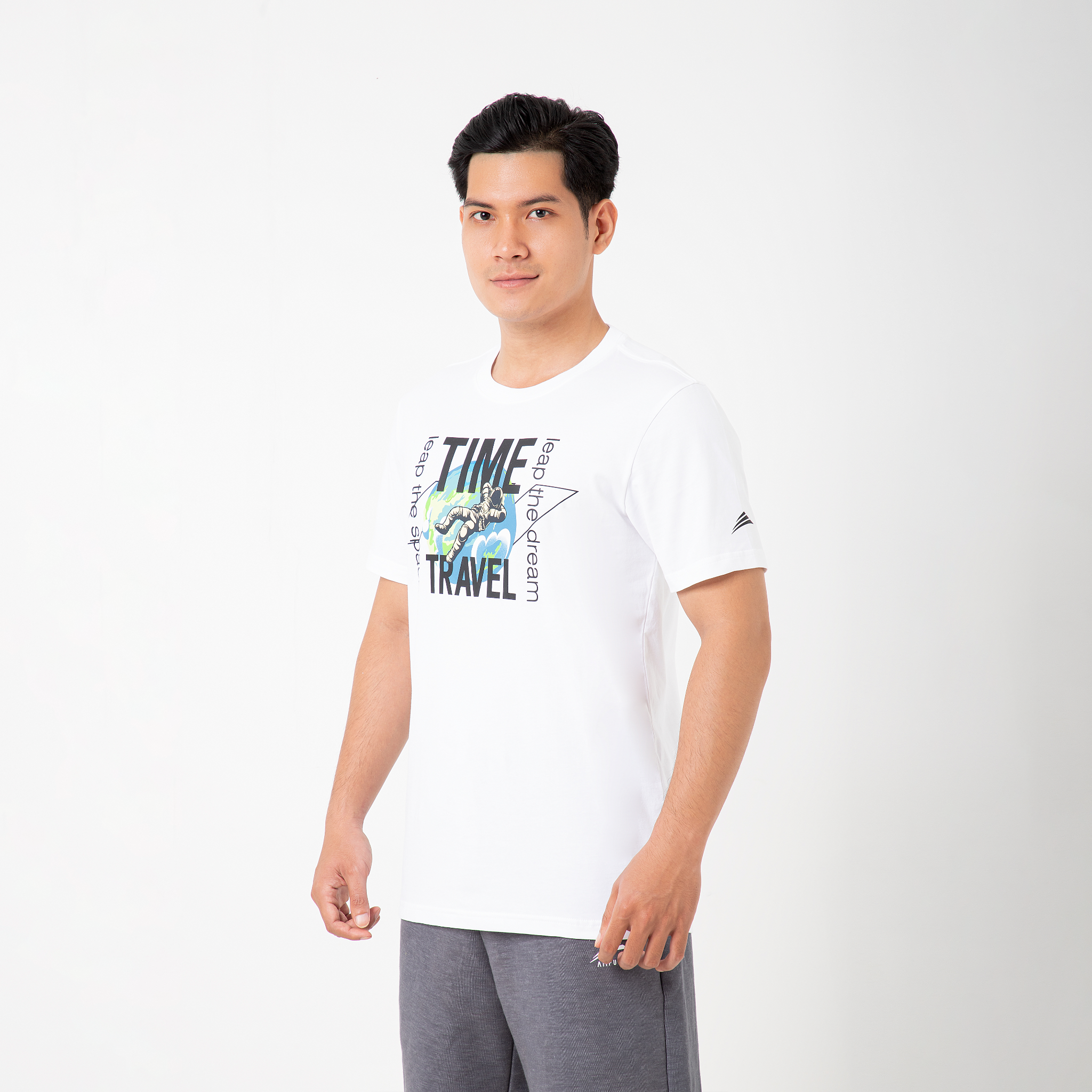  Áo thun nam cao cấp ALLPURE Space Print T-Shirt - White 