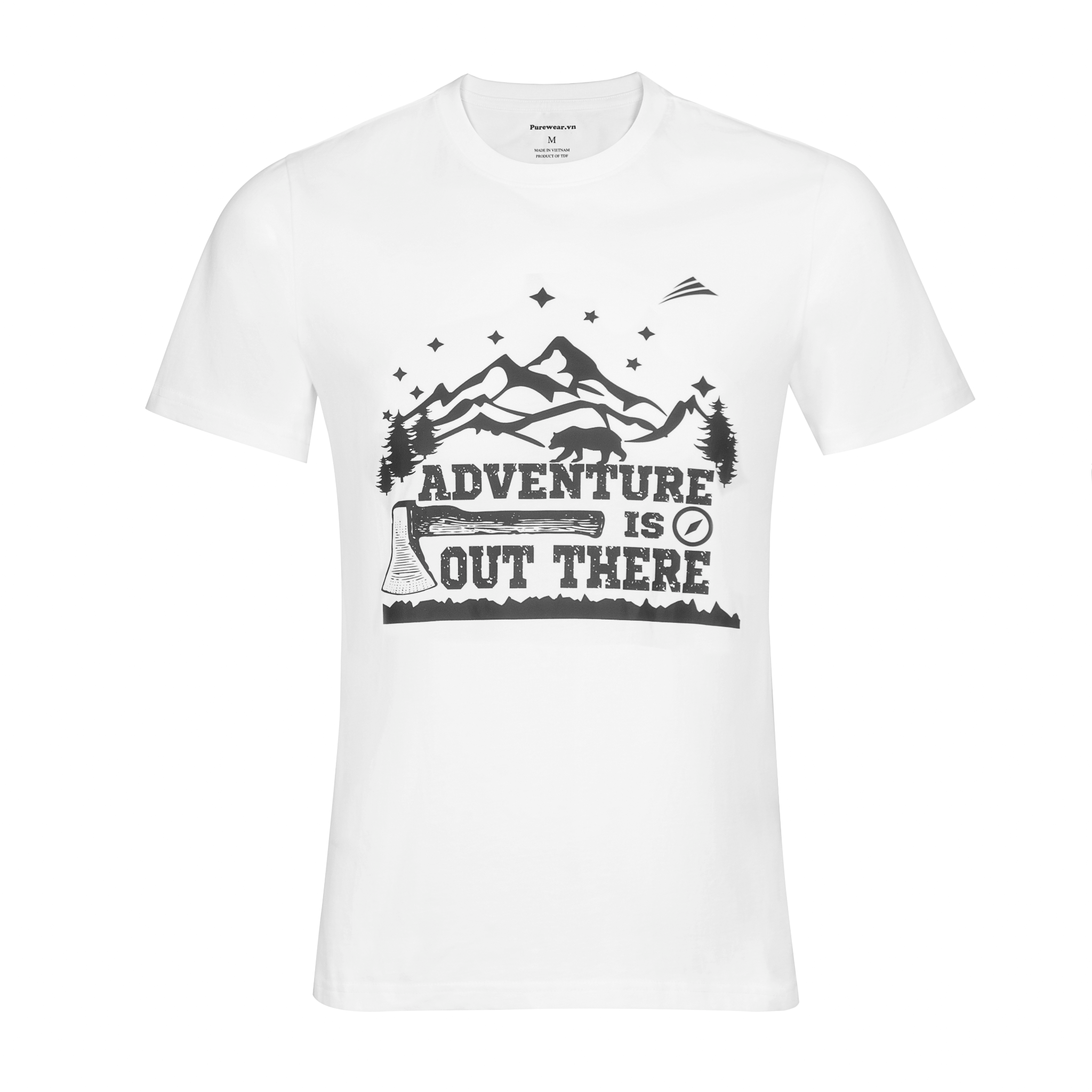  Áo thun nam thể thao ALLPURE  Advanture T-Shirt - White 