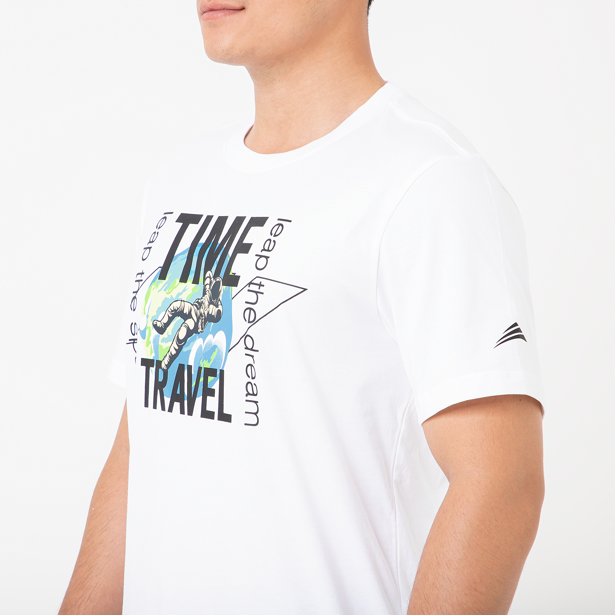  Áo thun nam cao cấp ALLPURE Space Print T-Shirt - White 