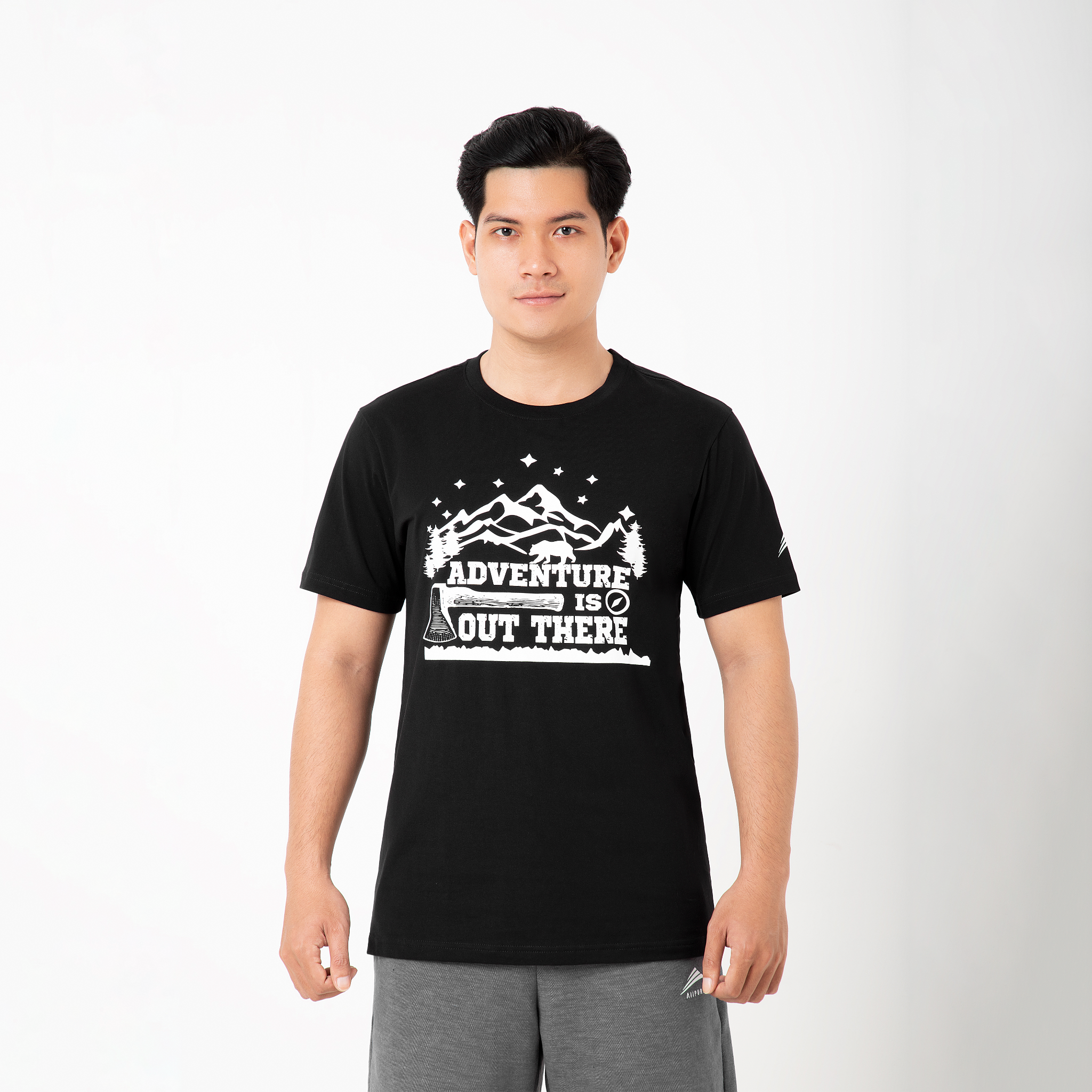  Áo thun nam thể thao ALLPURE  Advanture T-Shirt - Black 