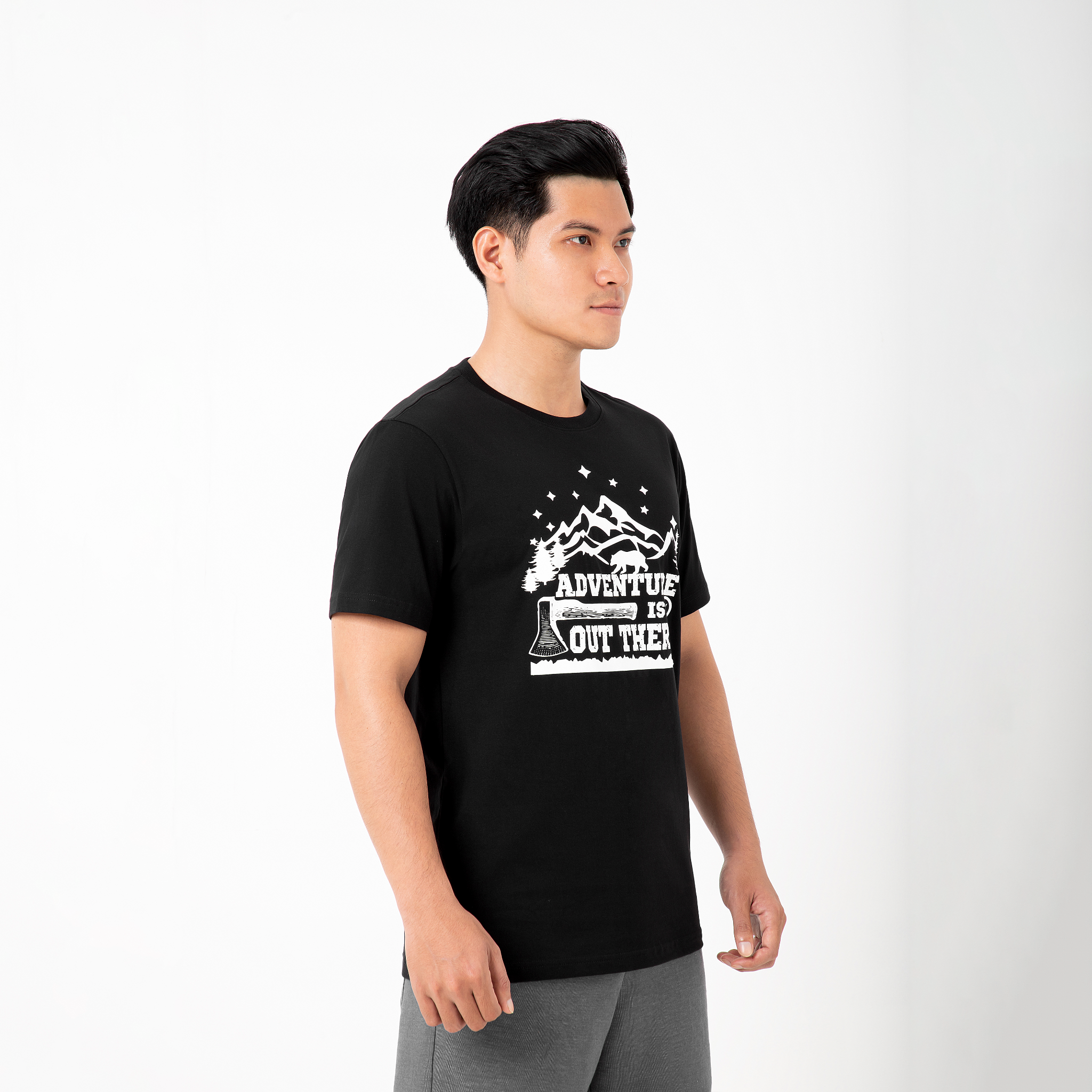  Áo thun nam thể thao ALLPURE  Advanture T-Shirt - Black 