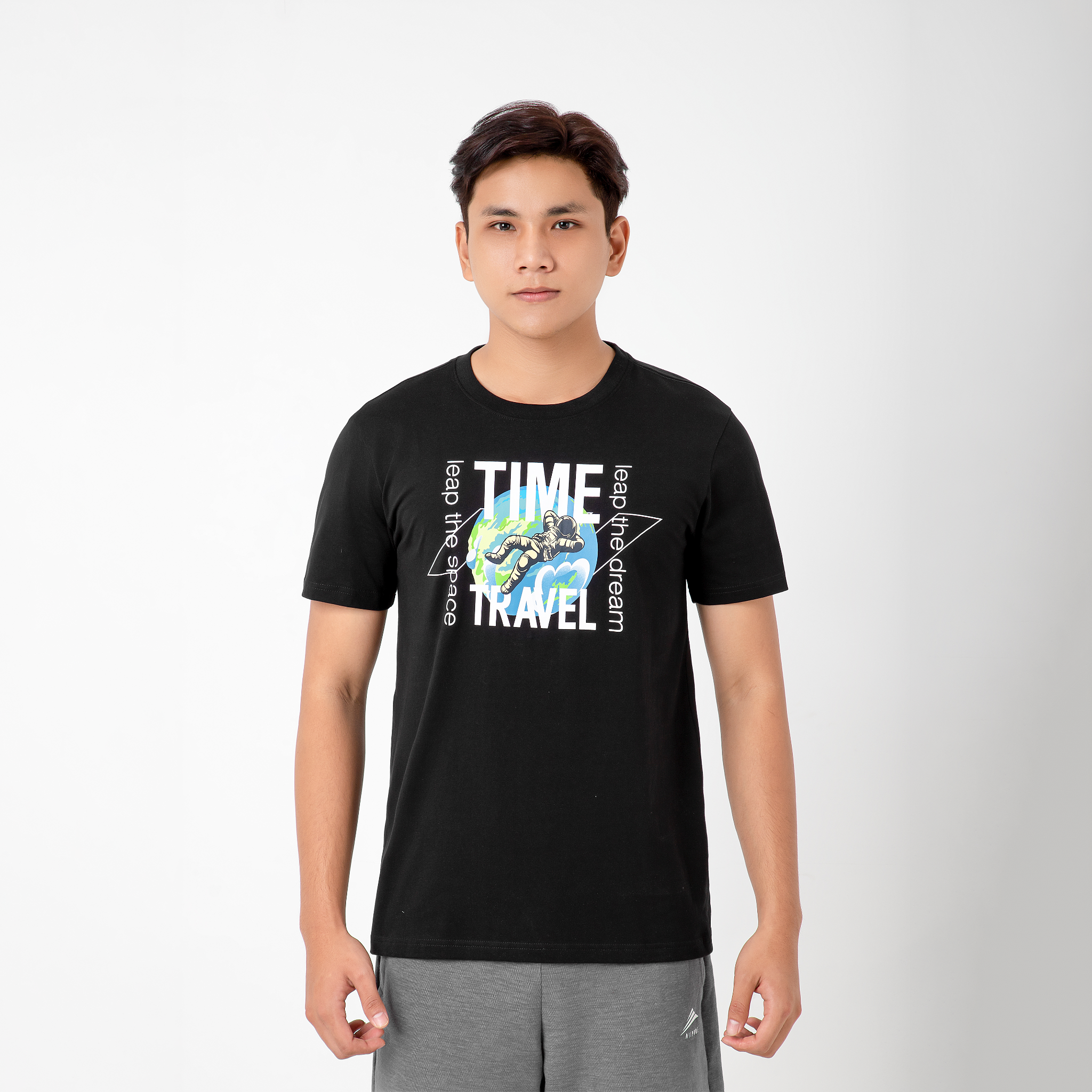  Áo thun nam cao cấp ALLPURE Space Print T-Shirt - Black 