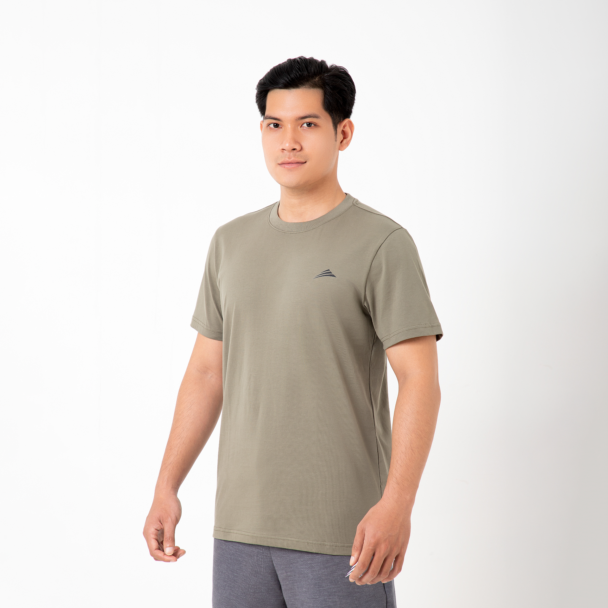  Áo thun cotton ALLPURE Basic T-Shirt - Green 