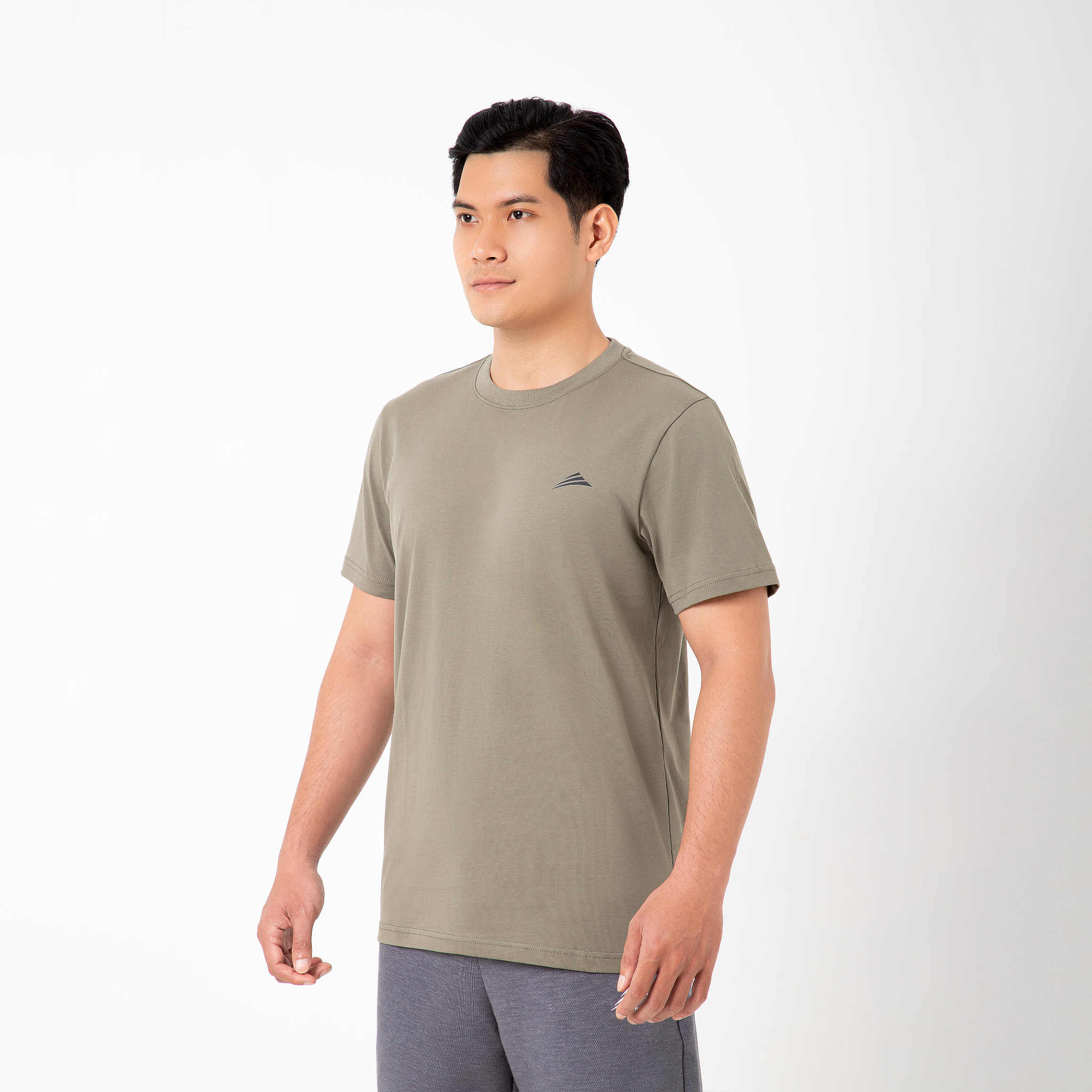  Áo thun cotton ALLPURE Basic T-Shirt - Green 