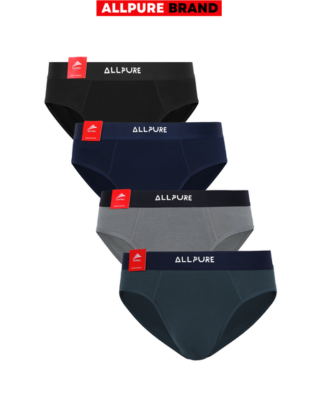  Combo Mix 4 Quần Lót Nam Tam Giác Brief Bamboo Cooling thương hiệu ALLPURE 