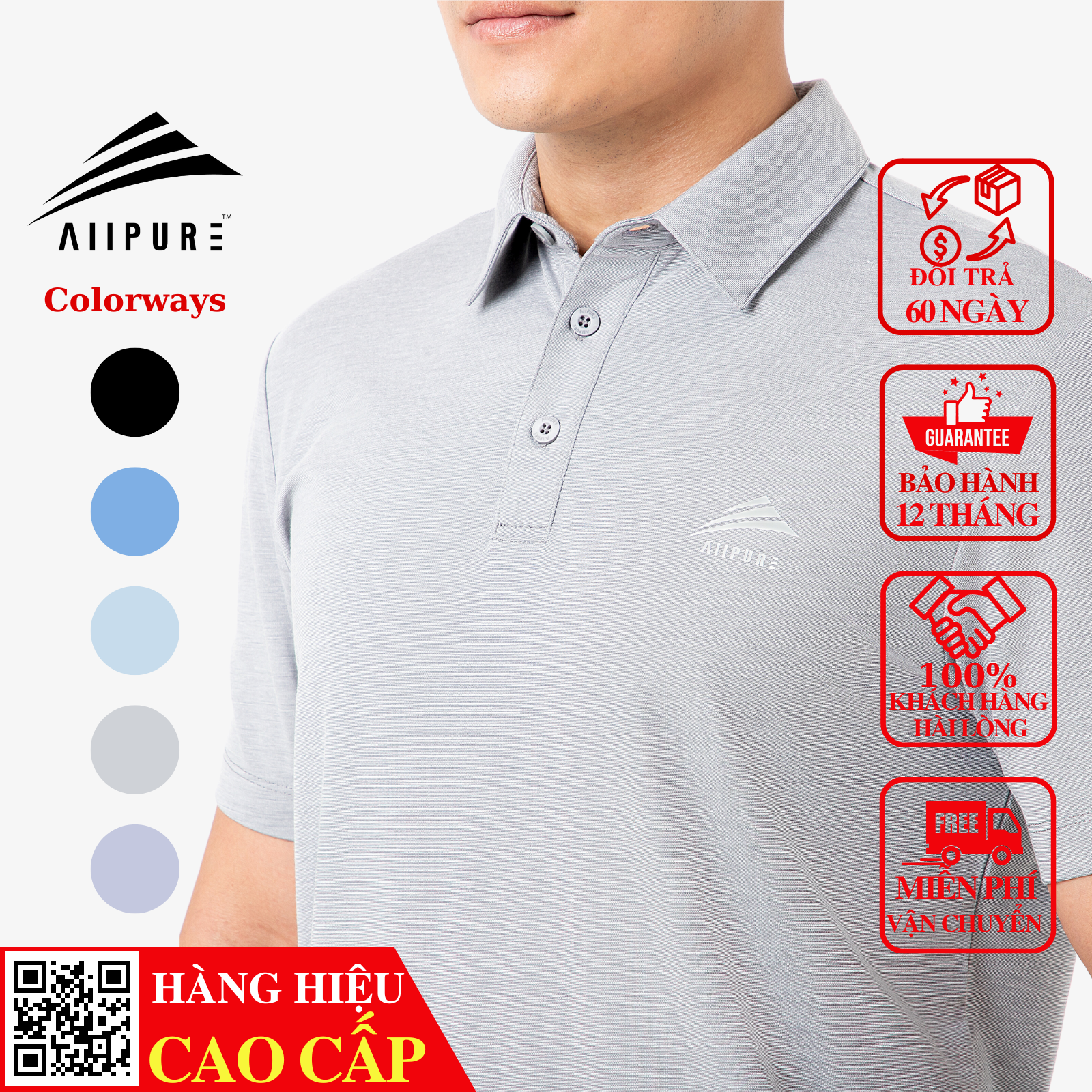 Áo phông nam Uniqlo cổ sơ mi túi ngực màu cam  Thời trang nam xuất khẩu  NAMFASHION