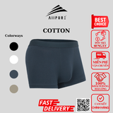  Combo 03 quần lót nam Trunk Cotton Compact co giãn, khử mùi, kháng khuẩn màu Xám-Đen-Xanh 