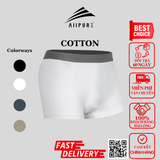  Combo 03 quần lót nam Trunk Cotton Compact co giãn, khử mùi, kháng khuẩn-Xanh-Trắng-Xám 