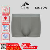  Combo 03 quần lót nam Trunk Cotton Compact co giãn, khử mùi, kháng khuẩn màu Xám-Đen-Xanh 