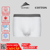  Combo 03 quần lót nam Trunk Cotton Compact co giãn, khử mùi, kháng khuẩn-Xanh-Trắng-Xám 