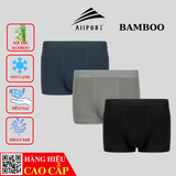  Combo 03 Quần lót nam Trunk Bamboo ALLPURE khử mùi, kháng khuẩn màu-Xanh-Xám-Đen 