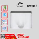  Combo 03 Quần lót nam Trunk Bamboo ALLPURE khử mùi, kháng khuẩn màu-Xanh-Trắng-Xám 