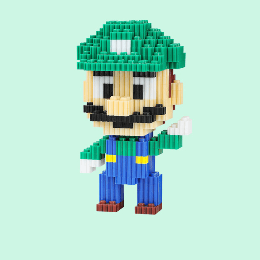 Đồ Chơi Mô Hình Lắp Ráp Mô Hình Nhân Vật Mario Mũ Đỏ 50cm