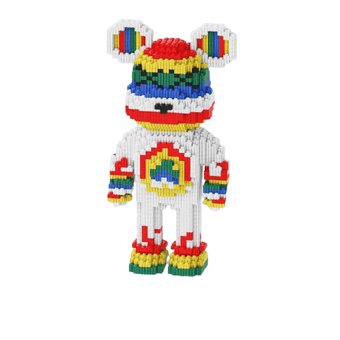  Bộ đồ chơi lắp ráp tải app 555win lego 3D Gấu Bearbrick nhiều màu sắc dễ thương, xinh xắn (liên hệ order báo giá 0917.818.762) 