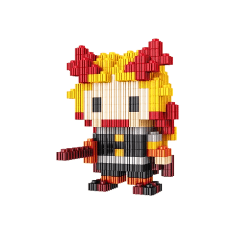  Mô Hình Đồ Chơi Lego Rengoku Viêm Trụ Thanh Gươm Diệt Quỷ - Kimetsu no Yaiba - Demon Slayer 