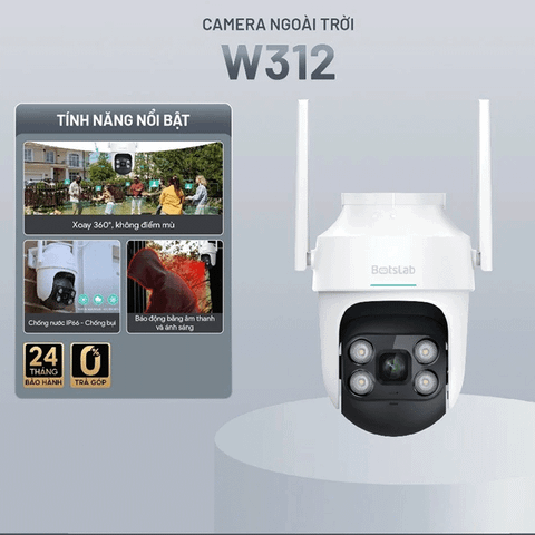  Camera ngoài trời Wifi 360° 2.5K Botslab W312 