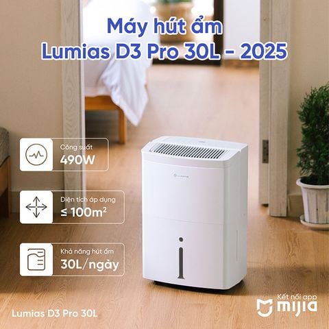  Máy hút ẩm thông minh Lumias D3 Pro 30L 
