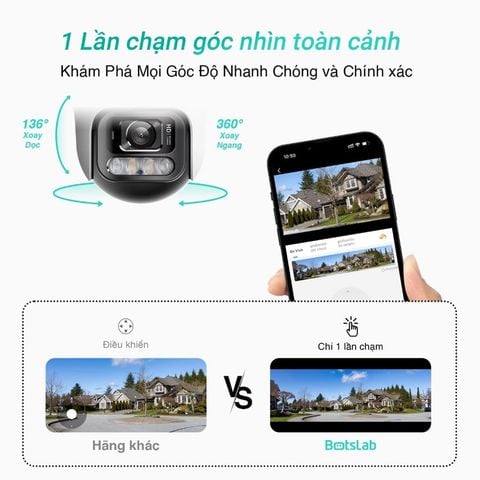 Camera ngoài trời Wifi 360° 2K Botslab W311 