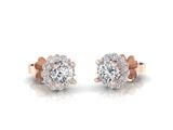  HALO DIAMOND EARRINGS 5.4 MM  (BÔNG TAI KIM CƯƠNG HALO Ổ CHỦ 5.4LI) 