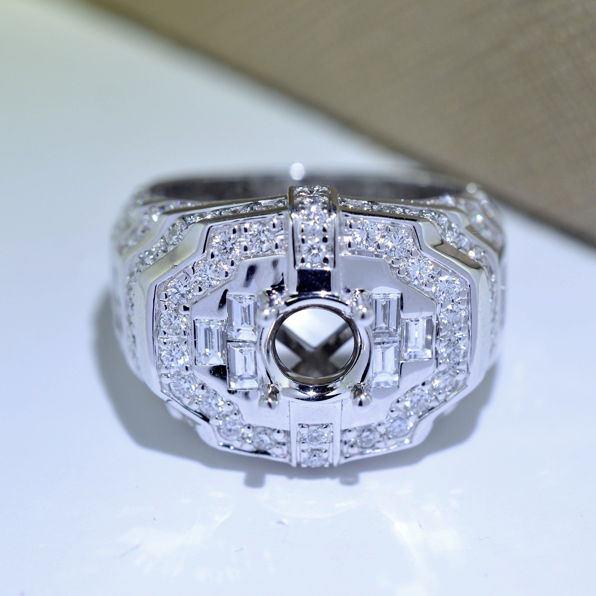  MALE DIAMOND RING 122617 6.4MM (NHẪN NAM KIM CƯƠNG 122617 Ổ CHỦ 6.4LI) 
