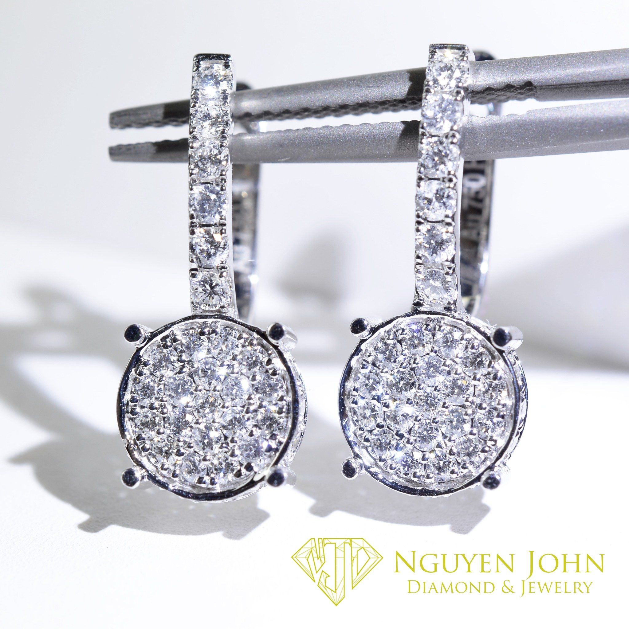  CIRCLE DIAMOND EARRINGS (BÔNG TAI KIM CƯƠNG BẬT TRÒN) 