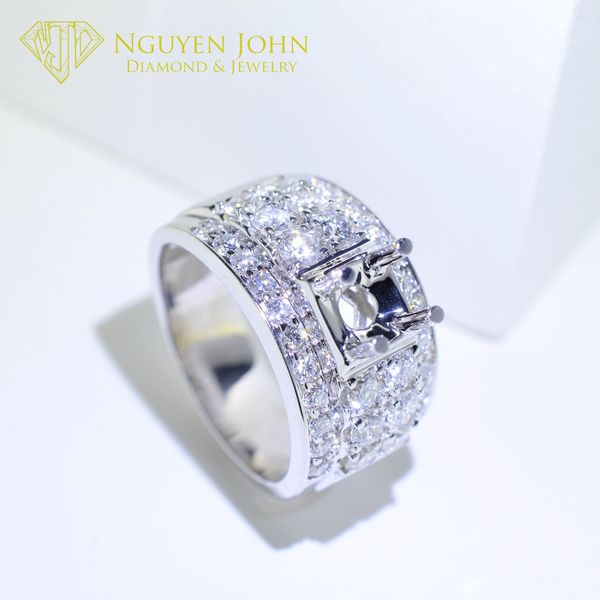  MALE DIAMOND RING 3012 6.8MM (NHẪN NAM KIM CƯƠNG 3012 Ổ CHỦ 6.8LI) 