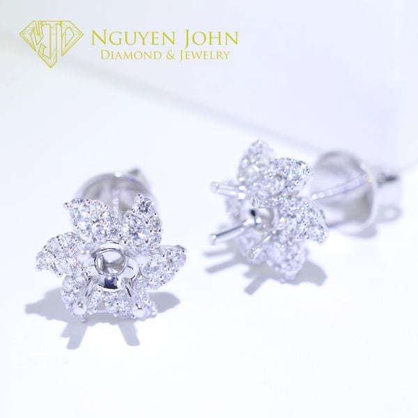  PINWHEEL DIAMOND EARRINGS 5.5MM ( BÔNG TAI CHONG CHÓNG KIM CƯƠNG Ổ CHỦ 5.5LI) 