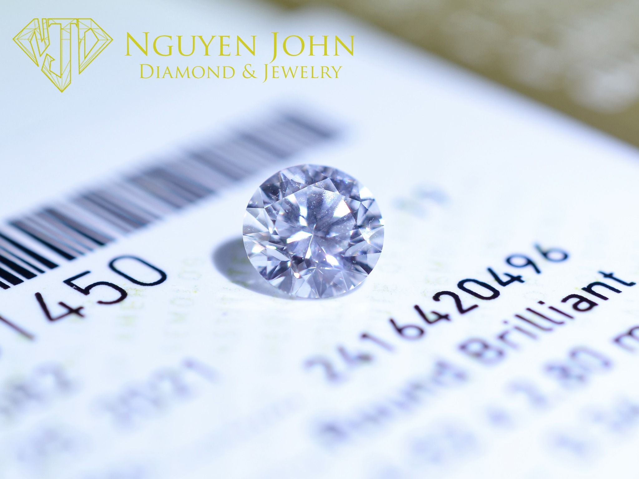  GIA DIAMOND 4.5MM ( D/VS1 ) 0496 ( KIM CƯƠNG THIÊN NHIÊN GIA 4.5LI  D/VS1 0496) 