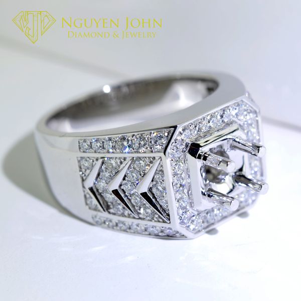  MALE DIAMOND RING 0411 6.0MM (NHẪN NAM KIM CƯƠNG 0411 Ổ CHỦ 6.0LI) 