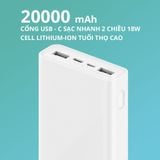  Pin sạc dự phòng Xiaomi 20.000 mAh 18W PLM18ZM 