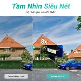  Camera ngoài trời Wifi 360° 2K Botslab W311 