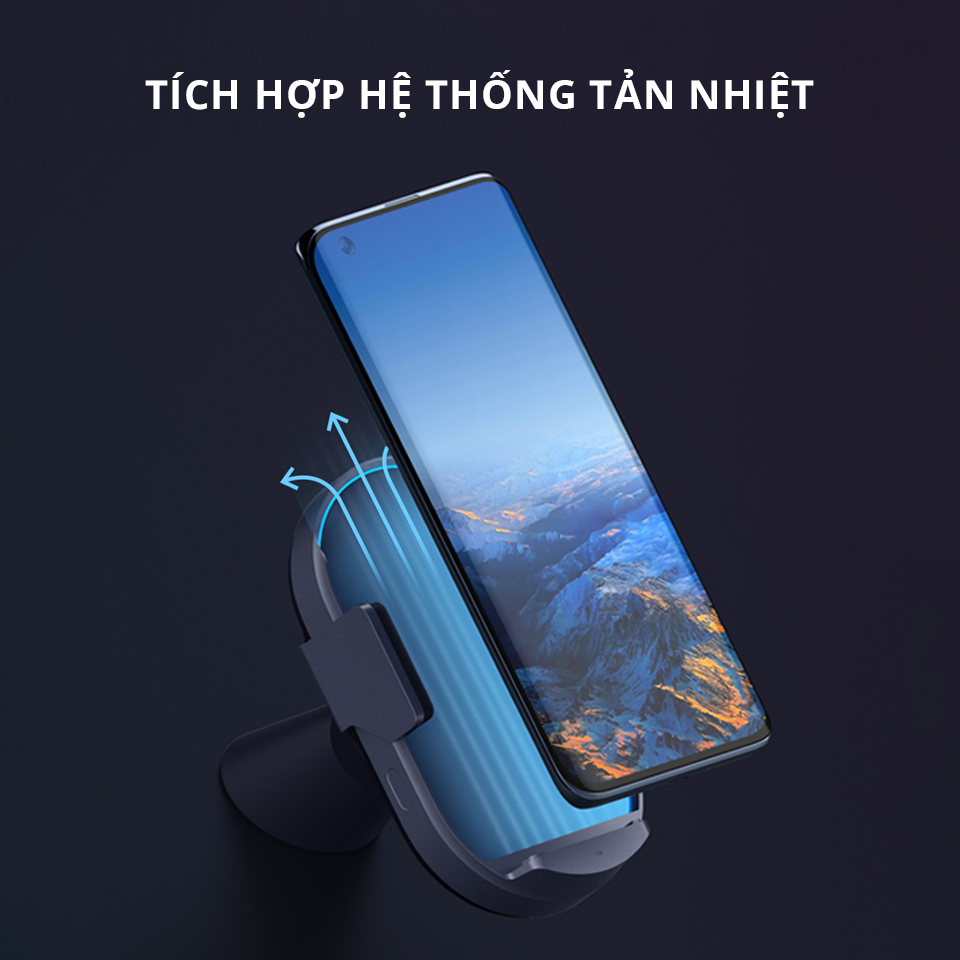 Kẹp điện thoại kiêm sạc không dây ô tô Xiaomi Pro 50W – Xiaomi Store HN
