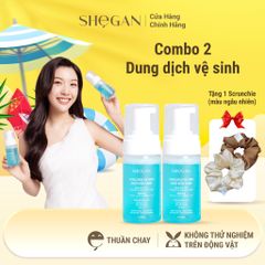 (TẶNG 1 CỘT TÓC) Combo 2 chai dung dịch vệ sinh muối biển xanh (100ml)