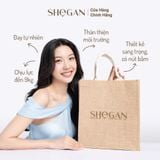  Túi đay tự nhiên cao cấp SHeGAN – Thân thiện môi trường, có nút bấm, tiện lợi, cứng cáp, có đệm đáy túi giữ form túi 