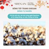  BÔNG TẨY TRANG CAO CẤP SHEGAN <> SHEGAN PREMIUM COTTON PAD (80 miếng 3 lớp) 