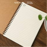  Sổ tay cao cấp ghi chép lò xo SHeGAN - Sổ kế hoạch planner, viết nhật kí, văn phòng 