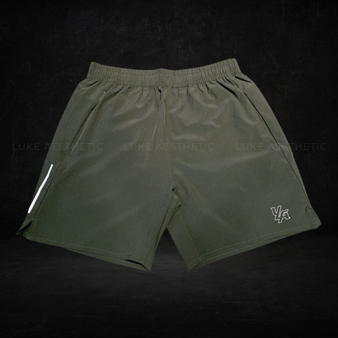  YOUNGLA - 114 Hybrid Short Shorts - Olive Green 