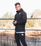  GYMSHARK PRINCIPLE ZIP HOODIE - BLACK 