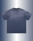  ASGARD OMBRE SPRAY OVERSIZE TEES - NAVY WASH 