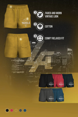  YoungLA - 152  Immortal Shorts - Teal Wash 