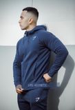  GYMSHARK PRINCIPLE ZIP HOODIE - SHAPHIRE BLUE 