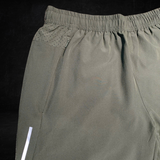  YOUNGLA - 114 Hybrid Short Shorts - Olive Green 