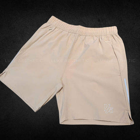  YOUNGLA - 114 Hybrid Short Shorts - Beige 