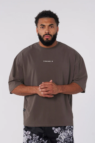  4055 - Essential Supersized Tees - Brown Wash 